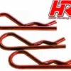 HRC Racing Karosserieklammern kurz kleiner Kopf Rot (10) 1:8
