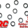 HRC Racing Kugellager 5x 8x2.5mm Gummidichtung (10)