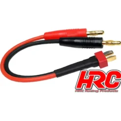 HRC Racing Ladekabel - Gold - Banana Plug zu Ultra T (Dean's Kompatible) Stecker
