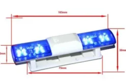 HRC Racing LED Dachlampen-Balken Blau 1/10 JR Stecker