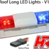 HRC Racing LED Dachlampen-Balken / Polizei Dachleuchten V1 6 Blinkenmodi (Blau / Rot) 1/10