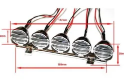 HRC Racing LED Lichtset 1/10 Dachlampen-Bügel (5 LEDs)