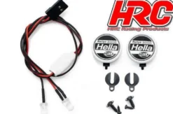 HRC Racing LED Lichtset Hella Cover 2x Weiss 1:10