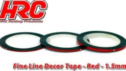 HRC Racing Zierband / Zierstreifen / Bodylines 1.5mm rot (15m)