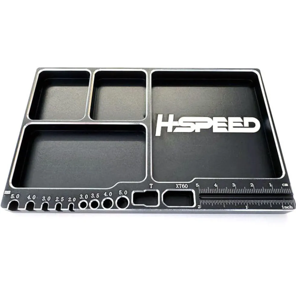 HSpeed Kleinteileschale Aluminium schwarz