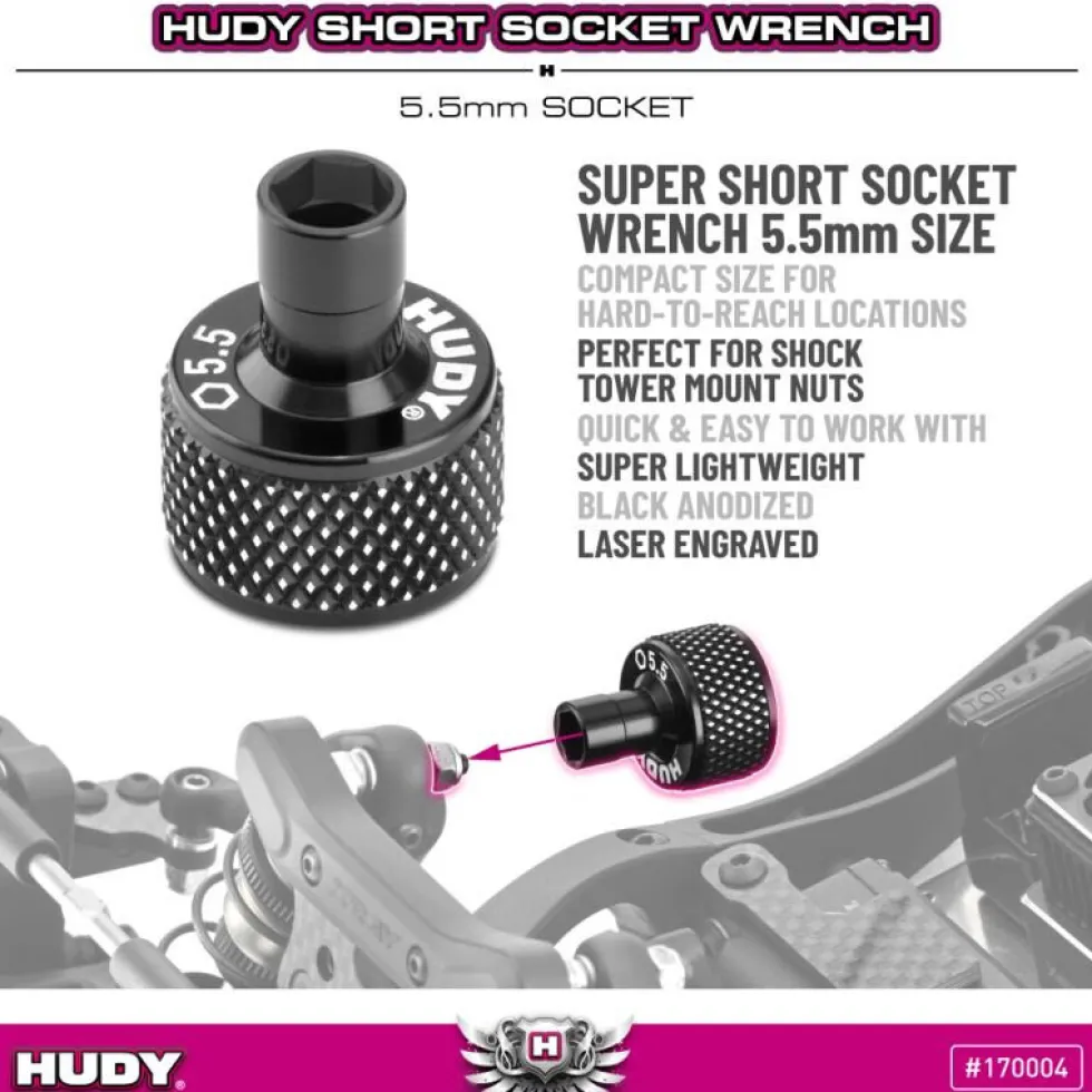 HUDY Kurzer Steckschlüssel 5.5 mm