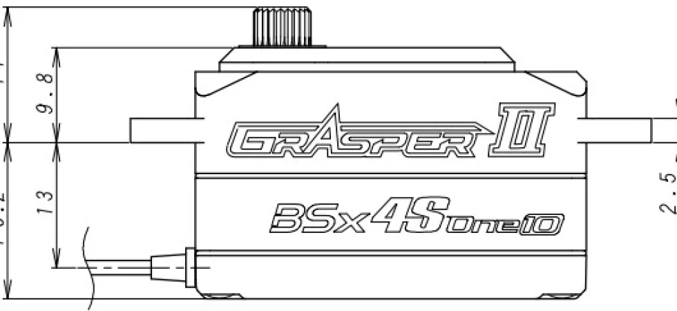 KO Propo Servo BSx4S-one10 Grasper2 | Low-Profile | 12kg | 0.11s