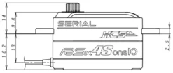 KO Propo Servo RSx4S-one10X Low-Profile | Metallgetriebe | 11,8kg | 0,10s