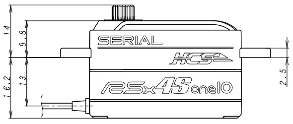 KO Propo Servo RSx4S-one10X Low-Profile | Metallgetriebe | 11,8kg | 0,10s