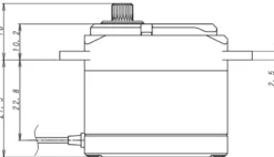 KO Propo Servo RSx4S-Power H.C | Metallgetriebe | 26kg | 0.13s | 1:8