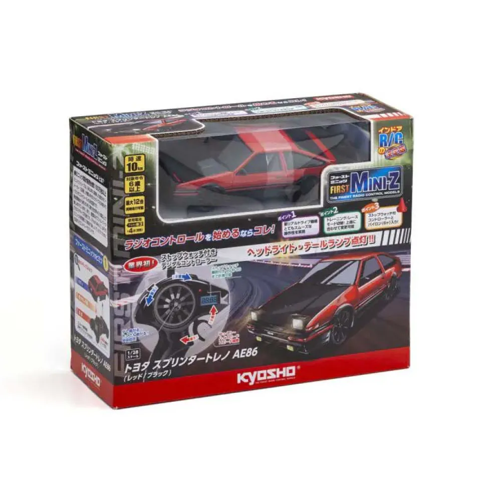 Kyosho First Mini-Z 1:28 Toyota Sprinter Trueno AE86 rot/schwarz