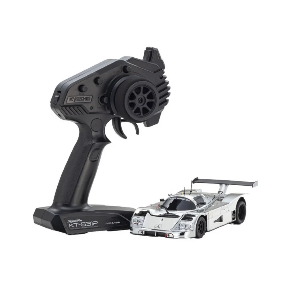 Kyosho Mini-Z MR04 RWD Sauber Mercedes C9 Chrome Silber (W-LM w/Gyro)
