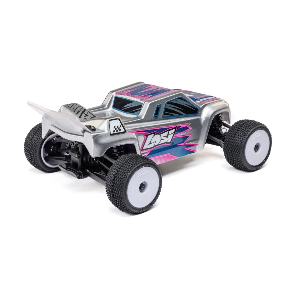 Losi Micro-T 2S 2WD RTR Stadium Truck silber 1:28