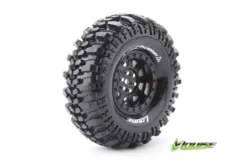 Louise Komplettrad CR-CHAMP 1/10 Crawler Super Soft 1.9 Felgen Schwarz Hex 12mm (2)