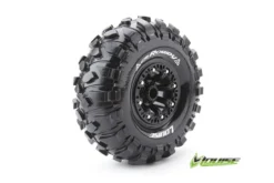 Louise Komplettrad CR-ROWDY 1/10 Crawler Super Soft 2.2 Felgen Schwarz Hex 12mm (2)