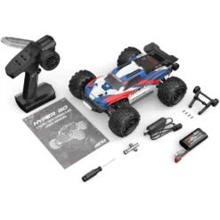MJX Hyper GO Brushless Truggy 4WD 1:16 RTR blau/rot