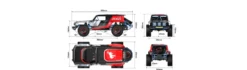 MJX Hyper GO H8P Ford Bronco R Crawler 1:8 RTR