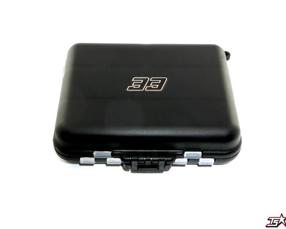 MR33 Kleinteile-Box schwarz 12x9x3,5cm (Double-Sided)