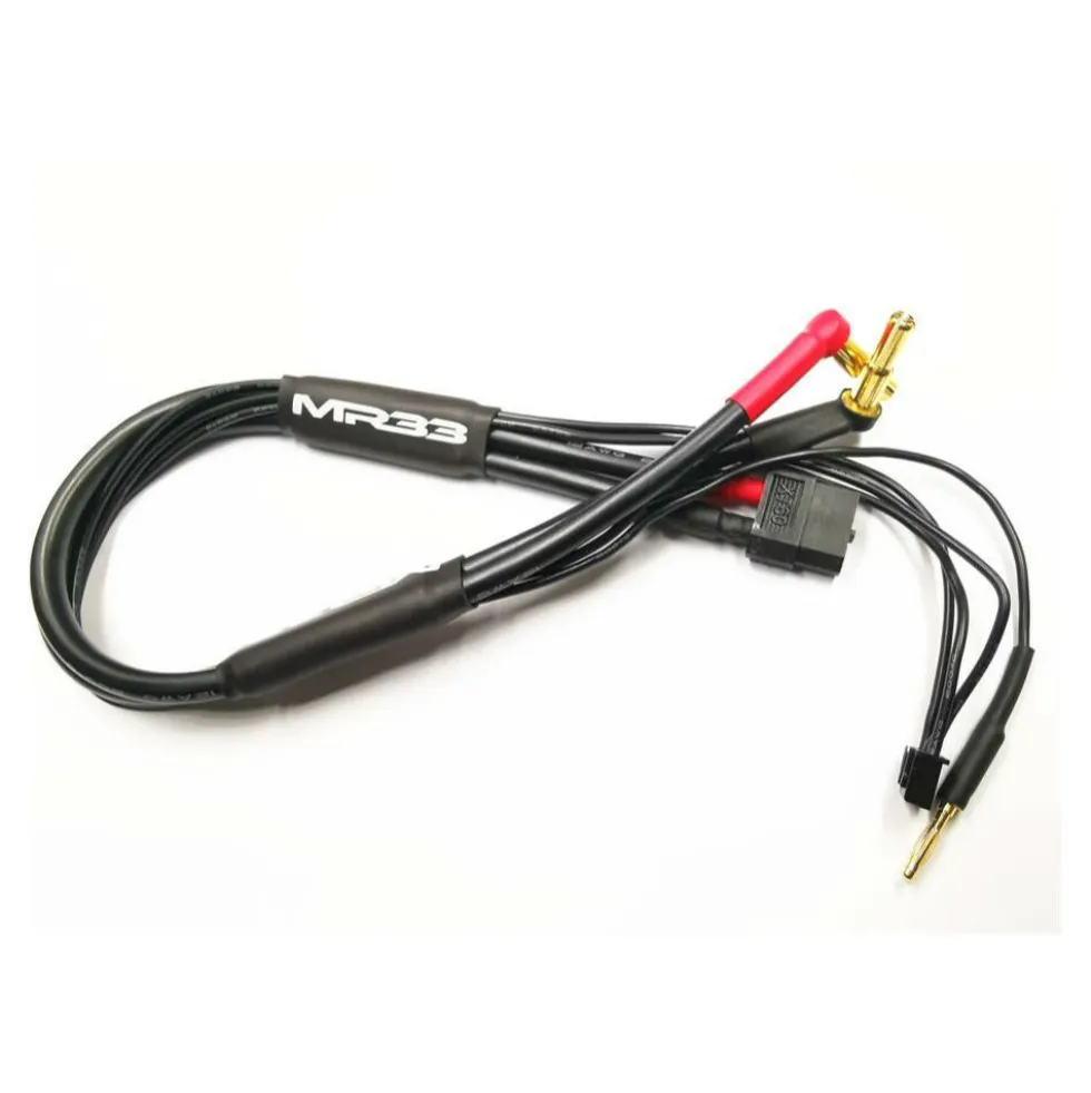 MR33 Ladekabel 2S XT60 All-Black300mm (4/5 mm Dual Plug - XH)