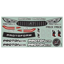 PROTOform Karosserie-Satz P63 Pro-Lite (0,5mm) 190 mm TC (unlackiert)