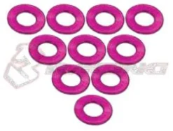 3Racing Alu M3 Flat Unterlegscheibe 0,5mm (10 Stk.) - Pink