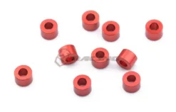 3Racing Alu M3 Flat Unterlegscheibe 4,0mm (10 Stk.) - Red