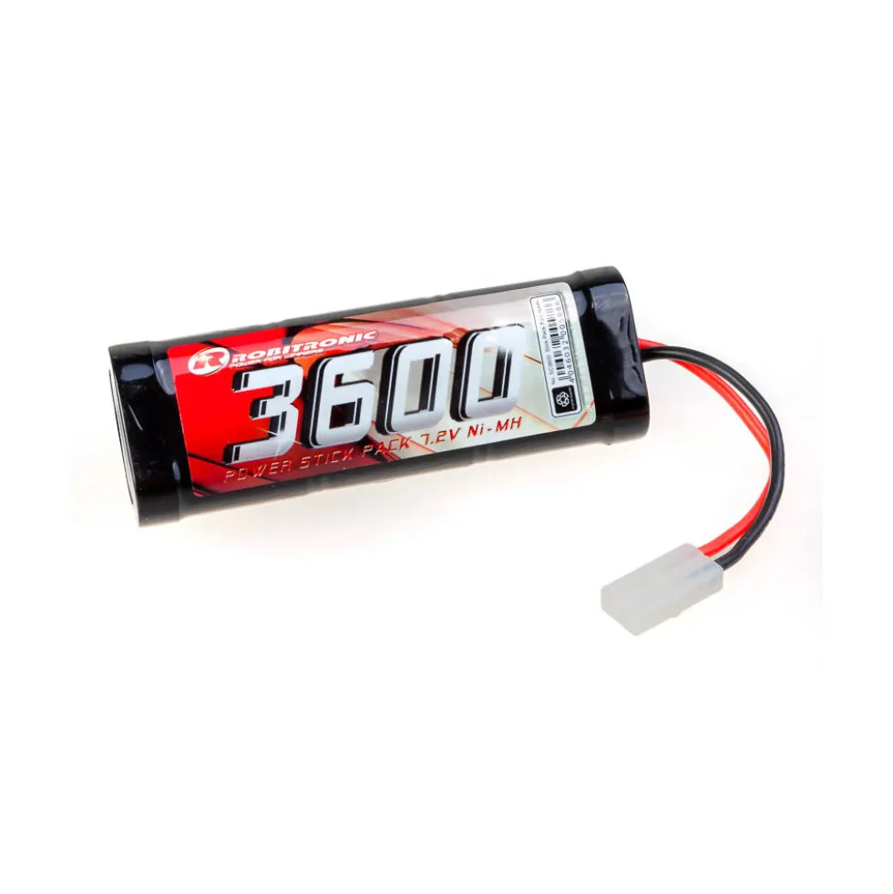 Robitronic NiMH Akku 3600mAh 7,2V Stick Pack Tamiya Stecker