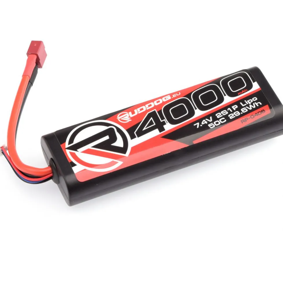 Ruddog LiPo 4000mAh 50C 7.4V Stickpack T-Stecker
