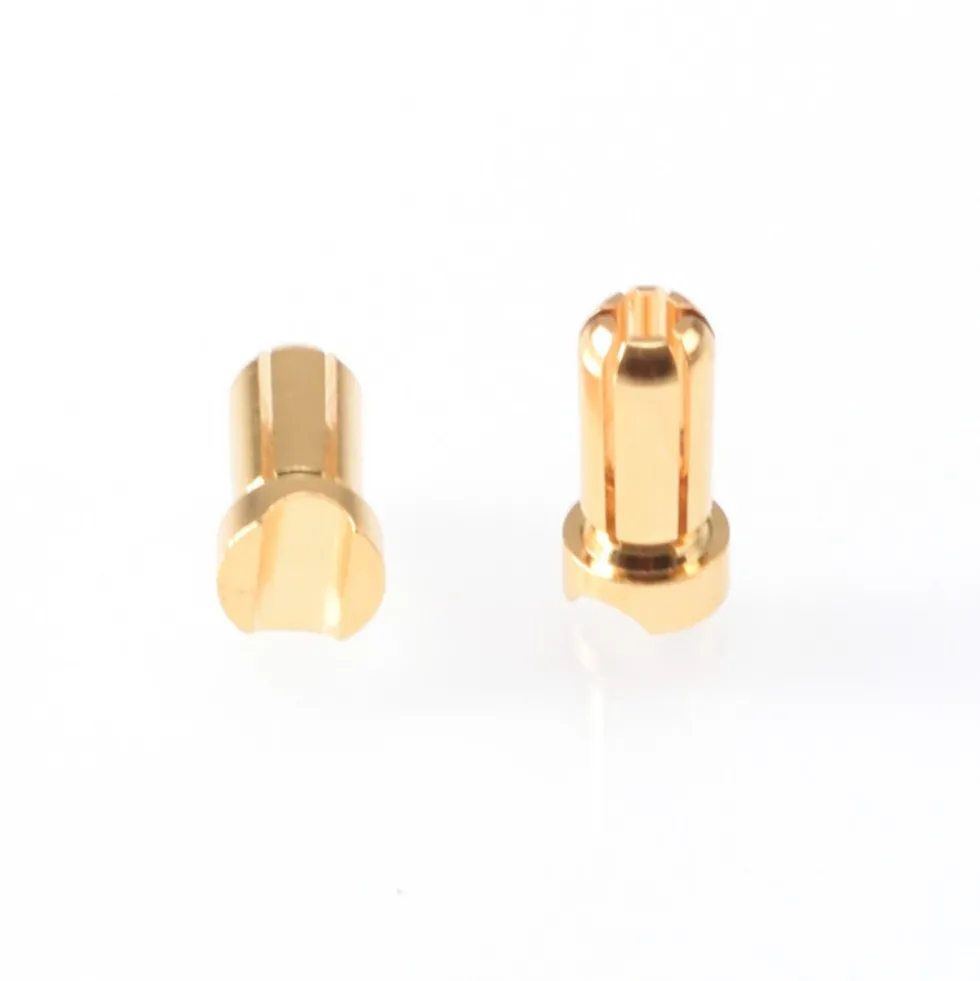 Ruddog 5mm Gold Plug Male Short (2)