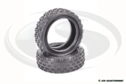 Schumacher Wide Stagger Rib Frontreifen 2.2 Silber (2) 1:10