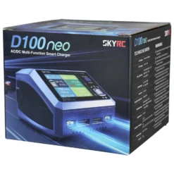 SkyRC Ladegerät D100neo 2-Ladeausgänge LiPo 1-6S 10A 100W AC/DC