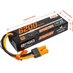 Spektrum LiPo-Akku 6200mAh 2S 7.4V Smart Pro Basher 120C IC5-Stecker