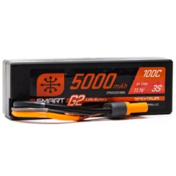 Spektrum LiPo 5000mAh 3S 11.1V Smart G2 Hardcase 100C IC5