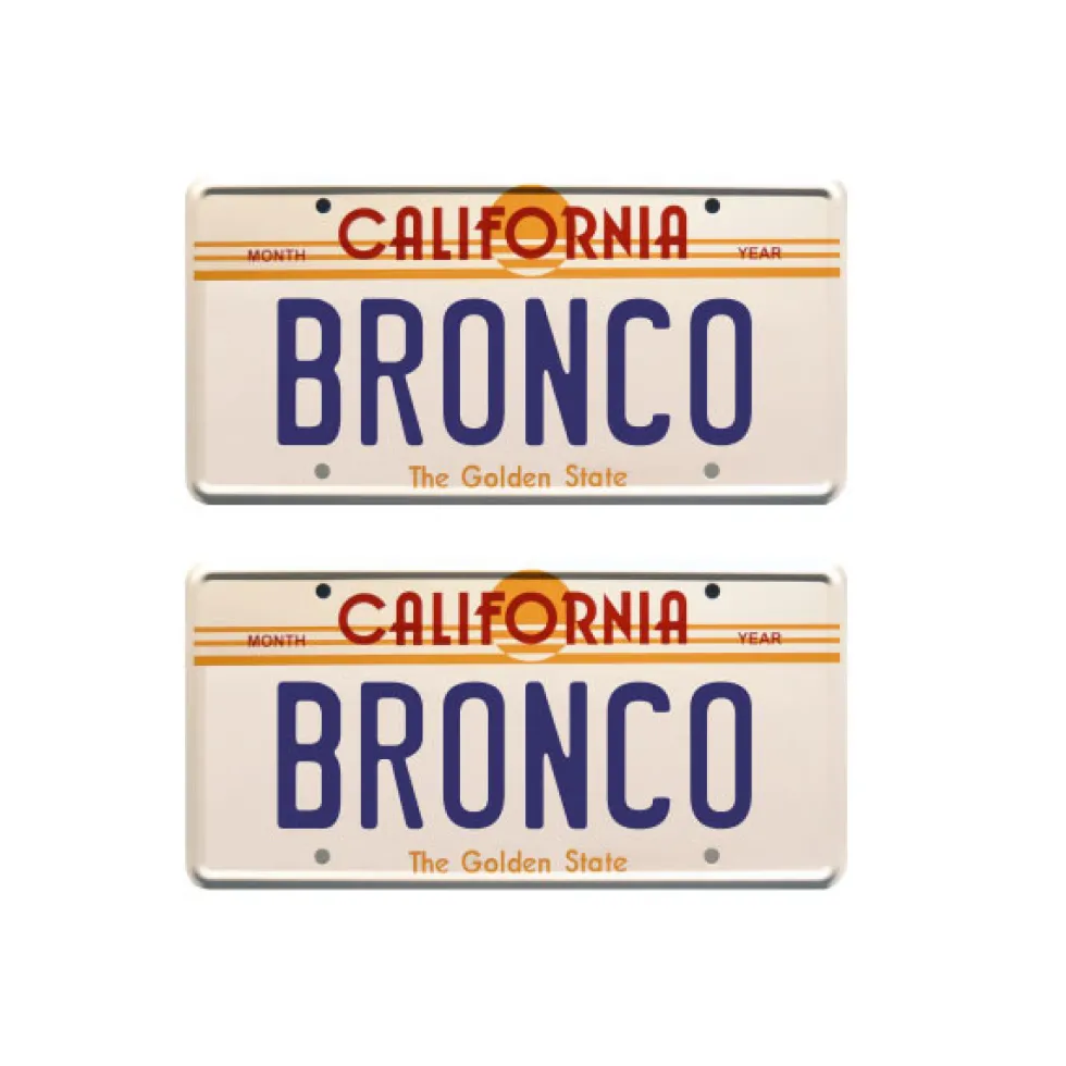 Tamico Kennzeichen "BRONCO" USA 1:10 3D 2er Set