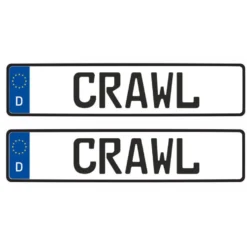 Tamico Kennzeichen "CRAWL" Deutschland EU 1:10 3D 2er Set