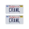 Tamico Kennzeichen "CRAWL" USA 1:10 3D 2er Set