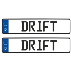 Tamico Kennzeichen "DRIFT" Deutschland EU 1:10 3D 2er Set