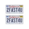 Tamico Kennzeichen "2FAST4U" USA 1:10 3D 2er Set