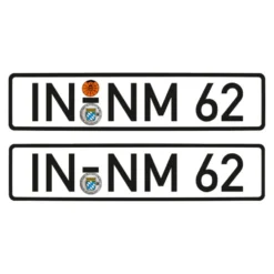 Tamico Kennzeichen "IN-NM 62" DIN Audi Quattro Rally 1:10 3D 2er Set