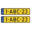 Tamico Wunschkennzeichen Niederlande EU 3D 2er Set