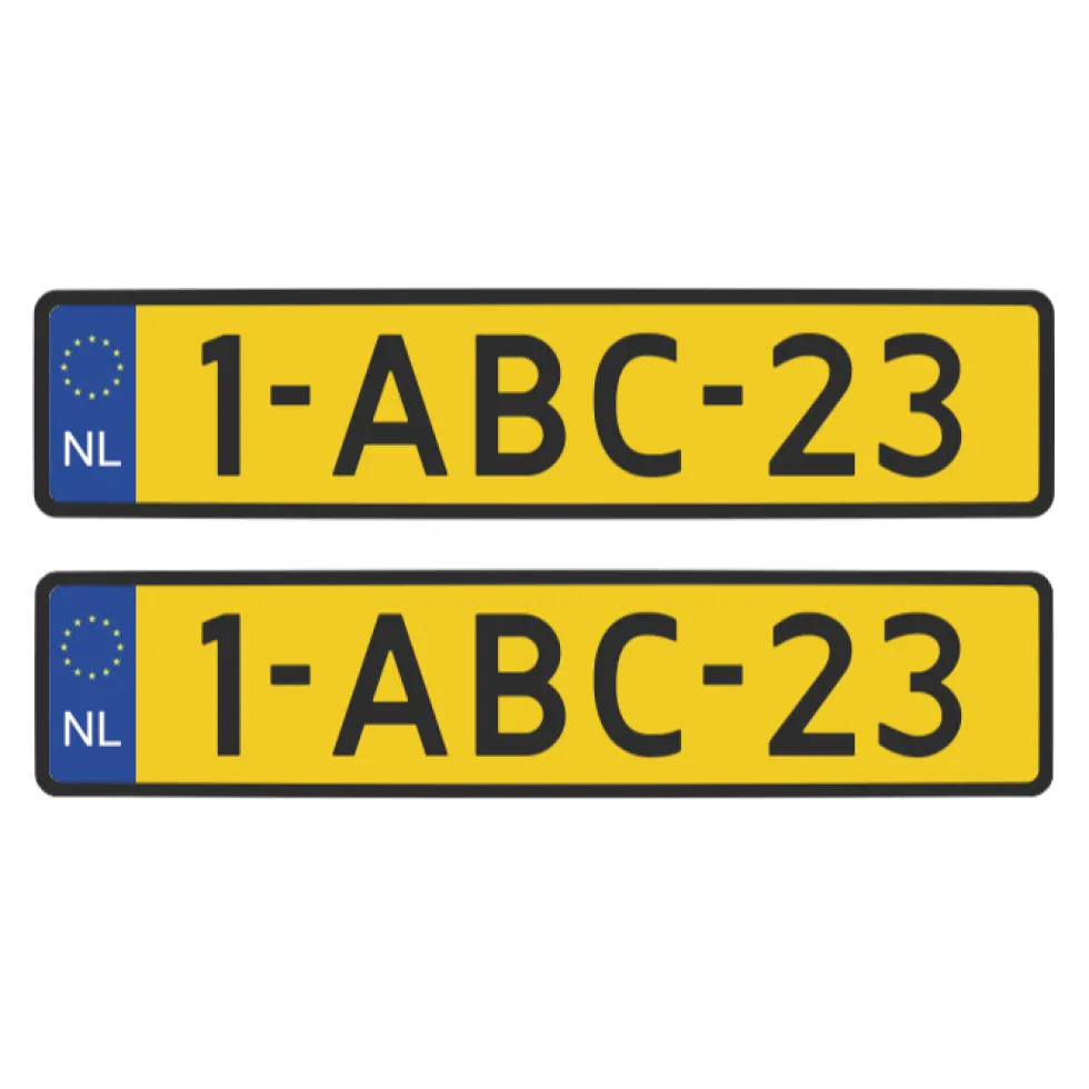 Tamico Wunschkennzeichen Niederlande EU 3D 2er Set