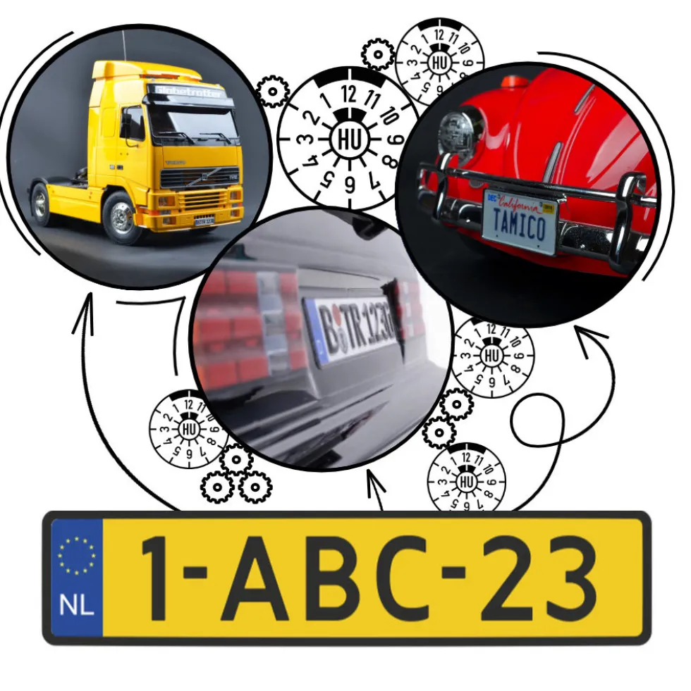 Tamico Wunschkennzeichen Niederlande EU 3D 2er Set