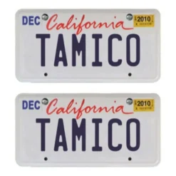 Tamico Wunschkennzeichen USA 3D 2er Set