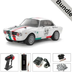 Tamiya 58732 Alfa Romeo Giulia Sprint Club (MB-01) BUNDLE "Silber"