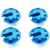 Tamiya 54776 Alu Federteller +1mm (4) blau für TRF-Dämpfer