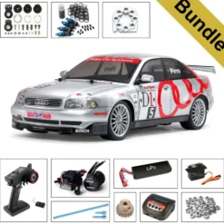 Tamiya 47414 Audi A4 Quattro Touring TT-01E BUNDLE "Gold"
