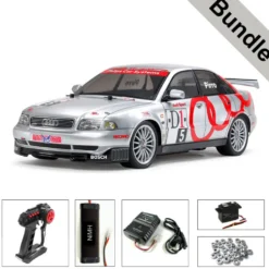Tamiya 47414 Audi A4 Quattro Touring TT-01E BUNDLE "Silber"