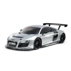 Tamiya 47517 Audi R8 LMS 2008 (TT-02) Bausatz 1:10 Silber vorlackiert