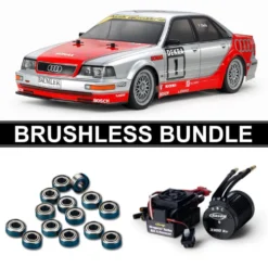 Tamiya 58699 Audi V8 1992 Tourenwagen (TT-02) BRUSHLESS-BUNDLE