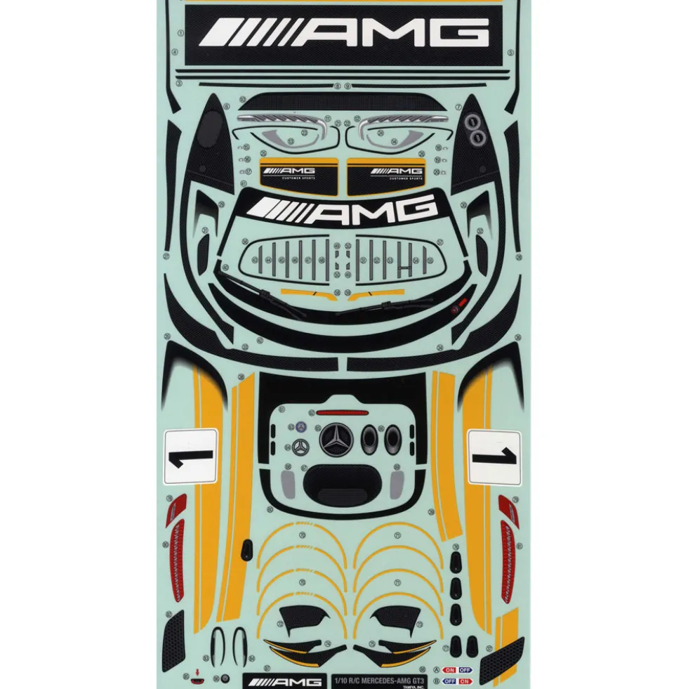 Tamiya 19495901 Aufkleber / Decals Mercedes-AMG GT3 (51590)